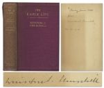 Winston Churchill Signed Book, My Early Life, A Roving Commission
