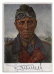 Erwin Rommel Desert Fox Postcard Signed