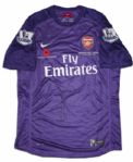 Arsenal Football Shirt Match Worn and Signed by Wojciech Szczesny