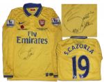 Santi Cazorla Match Worn Manchester United Shirt Signed