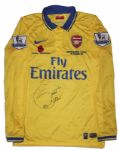 Santi Cazorla Match Worn Manchester United Shirt Signed