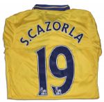 Santi Cazorla Match Worn Manchester United Shirt Signed