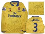 Arsenal Football Shirt Match Worn and Signed by Bacary Sagna
