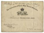Coronation of King William IV & Queen Adelaide Admission Document