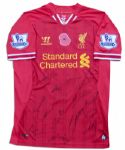 Liverpool's Steven Gerrard Match Worn Shirt Signed