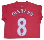 Liverpool's Steven Gerrard Match Worn Shirt Signed
