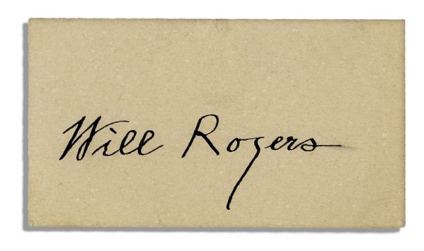 Will Rogers Signature 