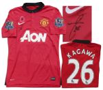 Shinji Kagawa Match Worn Manchester United Football Shirt Signed 