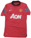 Manchester United Football Shirt Match Worn and Signed by Patrice Evra