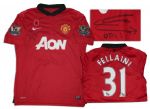 Marouane Fellaini Signed Match Worn Shirt From Manchester United