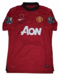 Nemanja Vidic Signed Match Worn Shirt From Manchester United