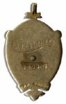 Early Football League First Division Championship Gold Medal Awarded to Footballer Jimmy Crabtree as a Member of Winning Team Aston Villa in 1899