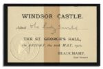 Ticket Lot for King Edward VII's Burial