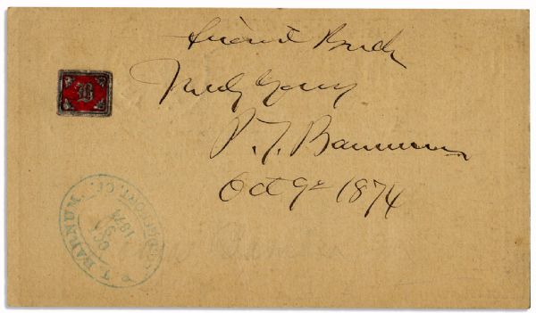P. T. Barnum's Signature