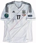 Per Mertesacker Match-Worn Jersey Signed -- Germany Jersey From the 2012 European Championship