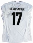Per Mertesacker Match-Worn Jersey Signed -- Germany Jersey From the 2012 European Championship