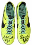 Gerard Pique Match-Worn Football Shoes Signed -- From the Match-up Dubbed ''El Clasico'' Between Barcelona & Real Madrid
