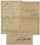 Fidel Castro Document Signed as President of Cuba