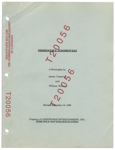 Script For ''Terminator 2'' Personally Owned by Its Producer BJ Rack & Featuring Hand Notes