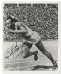 Jesse Owens 8 x 10 Photo Signed -- With PSA/DNA COA