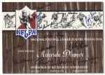 Program From the First Annual NFL Player Awards Dinner With 13 Signatures -- Pete Rozelle, Gale Sayers, Paul Brown, Bart Starr, Charley Taylor, Mike Ditka & George Halas -- With PSA/DNA COA