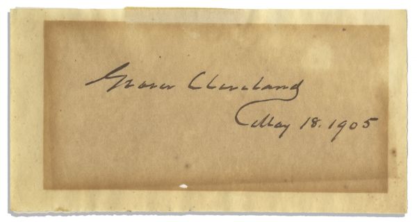 Grover Cleveland Signature