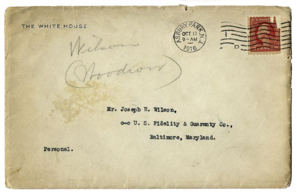 Woodrow Wilson Letter Signed With Lengthy Political Content -- ''...how the campaign is going...I hear all sorts of reports...but I never allow myself to form confident expectations...''