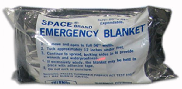 John Wayne Emergency Thermal Blanket -- Sent to the Actor's Home While He Was Battling Cancer