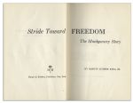 Martin Luther King Signed First Edition of ''Stride Toward Freedom''