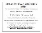 Intimate 8'' x 10'' Signed Photo of Frank Sinatra