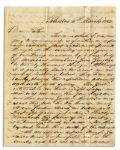 Account of Santa Anna's 1842 Attack on Texas -- ''...invaded by...Mexicans...Santa Anna has been foiled once in this country and has not come the second time without being prepared...''