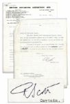 Robert Falcon Scott Typed Letter Signed on British Antarctic Expedition 1910 Stationery Asking New Zealand to Overturn Its Refusal to Allow James Mackintosh-Bell From Joining Expedition