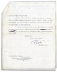 Robert Falcon Scott Typed Letter Signed on ''British Antarctic Expedition 1910'' Stationery Asking New Zealand to Overturn Its Refusal to Allow James Mackintosh-Bell From Joining Expedition