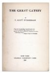 ''The Great Gatsby'' -- First Edition, First Printing of F. Scott Fitzgerald's Legendary Novel