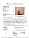 Rare 1930's Jazz Legends Autographs -- ''Lady Day'' Billie Holiday & ''King of the Clarinet'' Artie Shaw -- With JSA COA