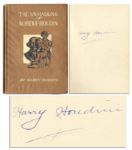 Harry Houdinis Signed 1908 Book The Unmasking of Robert-Houdin