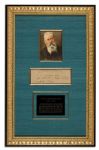 Russian Composer Nikolai Rimsky-Korsakov 1907 Autograph Note Signed -- Elegantly Framed