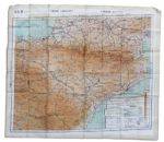 Lot of 4 WWII Escape Maps Printed on Silk & Issued to U.S. Air Force Pilots