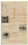 Autograph Letter Signed by Howard Carter, Discoverer of King Tut's Tomb -- ''...The Nile has risen and now I ride by boat. Between me and Luxor is one sheet of water...''