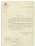 Pope Pius XII Typed Letter Signed