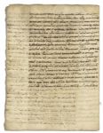 1583 Extensive Manuscript Relating to the Papacy of Gregory XIII -- ''... 3 provinces of Catalonia, Valencia, and Aragon, Gregory XIII extends to the them right of autonomy...''
