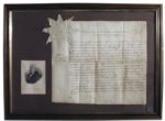 Benjamin Franklin Document Signed as Governor of Pennsylvania