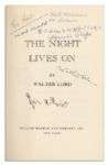 Titanic Book ''The Night Lives On'' Signed by the Author & 6 Survivors -- Michel Navratal, Eva Hart, Bertram Dean, Edith Haisman nee Brown, Maggie Robb & Louise Pope
