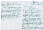 'Grey Gardens'' Edie Beale Autograph Letter Signed -- ''...Hindu astrologer charges $75 - they do it by the moon...poor Prince Charles looked so unhappy - he said he was forced to marry...''