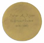 Emmy Medal For Distinguished Service -- Bestowed Upon Ex-Officio President Peter A. Kizer Circa 1980
