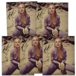 Lot of 5 Jeanne Carmen 8 x 10 Photos Signed -- Fine