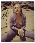 Lot of 5 Jeanne Carmen 8'' x 10'' Photos Signed -- Fine
