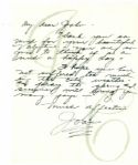 Joan Crawford Autograph Letter Signed -- ...Thank you so much for your beautiful Valentine...