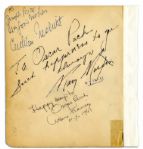 Katharine Hepburn, Judy Holliday & Mary Martin Signatures From Autograph Album Page