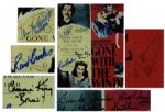 Signed Gone With The Wind 8 x 10 Photo -- Signed by Six of the Legendary Cast -- Frank Junior Coghlan, Ann Rutherford, William Bakewell, Cammie King, Rand Brooks & Marjorie Reynolds
